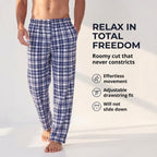 DOCKERS Fleece Pajama Pants for Men, 2 Pack Lounge Sleepwear with Pockets - Image 2