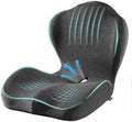 Seat Cushion for Car Truck Driver, Memory Foam Seat Cushion with Adjustable Strap,Ergonomic Lumbar/Back Support & Sciatica Relief for Long Drives, Orthopedic Cushion for Office Chair, Car, Semi Truck by CupocupaHomeCollection