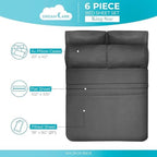DREAMCARE California King Sheet Sets - 6 pcs Breathable Cooling Sheets - Image 4