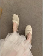 Elegant Bohemian Crochet Mules for Women, Breathable Hollow-Out Woven Knit Flats, Pointed Toe Summer Beach Sandals, Lightweight Slip-on Loafers for Travel & Daily Wear - Image 6