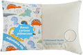 Organic Plilow with Cartoon Pillowcase - 16x22 Kids Pillow with 100% Organic Cotton Shell, Adjustable Organic Youth Pillow, Machine Washable, Soft,for Kids&Youth&Children (Dinosaur) by Lofe