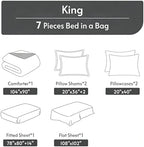 CCoutueChen Vintage Floral Full Size Bed in A Bag for Girls, 7Pcs Burgundy Comforter Set for Gothic Bedroom Decor, Black Floral Quilted Bedding with 2 Pillowcases, 79"x90" - Image 5