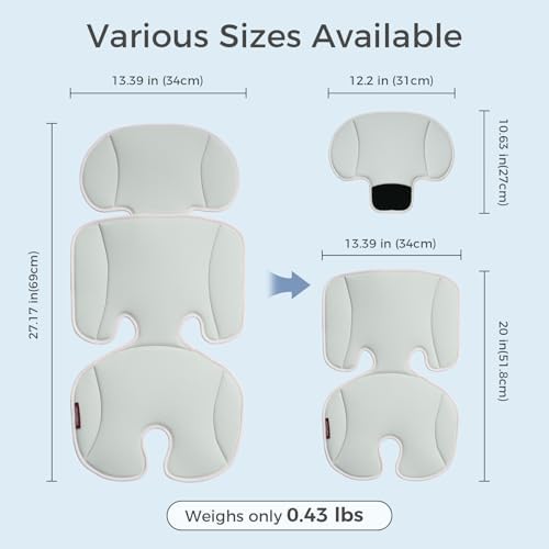 Momcozy Universal Stroller Cooling Pad, Detachable 2-Piece Cushion - Image 5