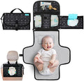 Kopi Baby Portable Diaper Changing Pad, Wipes Pocket, Premium Black Arrows by KOPIBABY