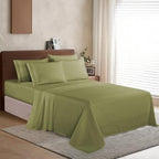 Elegant Comfort Luxurious Soft 1500 Thread Count Egyptian 4-Piece Hotel Quality Wrinkle and Fade Resistant Coziest Bedding Set, Easy All Around Elastic Fitted Sheet, Deep Pocket, Twin/Twin XL, Sage - Image 3