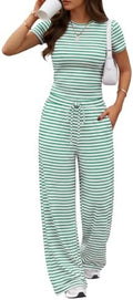 Trendy Queen Women's 2 Piece Matching Summer Lounge Set with Pockets by TrendyQueen