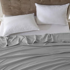 ZPECC Full Flat Sheets Only Light Gray 6 Pack, Color-Coded Hem Threads - Image 7