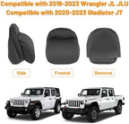 MAIKER OFF ROAD Neck Pillows Compatible with Jeep Wrangler JL 4 Door 2018-2024 Gladiator JT Softness Driver Front Seat Headrest Pillow 100% Memory Foam and Breathable Cover, Grey Side Rope, 1pc - Image 2