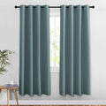 NICETOWN Greyish Blue Doorway Curtains for Bedroom 78 inch Length, Grommet Privacy Light & Sound Reducing Room Darkening Window Treatments for Living Room, 2 Panels, W52 x L78 by NICETOWN
