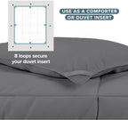 Bare Home Duvet Insert Comforter (Twin/Twin XL, Grey) - Image 5