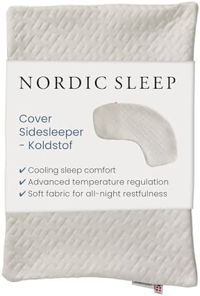 Fossflakes Koldstof Cooling Cover for L-Shaped Side Sleeper Pillow by NordicSleepbyFossflakes