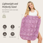 Wemore Weighted Lap Blanket 7lbs, 24"x29" Small Travel Blankets for Adults - Image 3