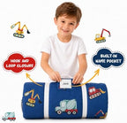 Toddler Sleeping Bag, Toddler Nap Mat with Pillow, Blue - Image 3