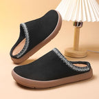 UBFEN Womens 100% Genuine Suede Mules Arch Support Indoor Outdoor Slippers - Image 6
