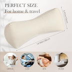 DoubleFill 2 Pcs Buckwheat Neck Pillow Adjustable, Beige, Cotton and Linen - Image 2