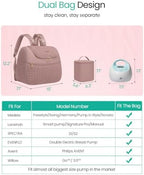 Qualyphant Breast Pump Bag for Spectra S1/S2 & Medela with Insulated Cooler - Image 3