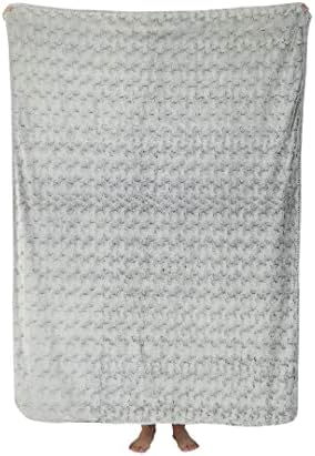 Regal Comfort Faux Fur Sherpa Throw Blanket - 50" x 70" Soft & Plush, Warm & Fuzzy Oversized Twin Velvet Fleece Blanket for All Seasons in Rainfall - Image 3