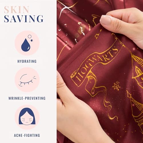 Blissy Silk Pillowcase - 100% Pure Mulberry Silk - 22 Momme 6A High-Grade Fibers - Silk Pillow Cover for Hair & Skin - Regular, Queen & King (Harry Potter - Marauder's Map, King) - Image 2