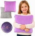 Special Supplies Vibrating Pillow Sensory Pressure Activated for Kids and Adults, 12” Plush Minky Soft Cover, Textured Therapy Stimulation Bumps-Vibrations, Music & Voice Recording (Purple) by SpecialSupplies