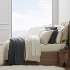 HiEnd Accents Stonewashed Cotton 3 Piece Queen Charcoal Coverlet Set - Image 3