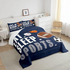 Feelyou Football Comforter Set Kids Basketball Basketball Ball Games Comforter for Boys Girls Sports Theme Bedding Set Breathable Comforter Inner Fill Room Decor Duvet Set Toddler Size - Image 4