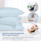 JMU 600PCS Disposable Blue Pillow Case 21" x 30", Tissue/Poly Single Use Pillowcases Medical - Image 5