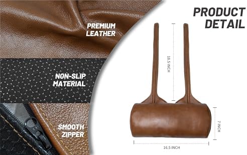 BOWERBIRD Genuine Leather Recliner Head Pillow-Head and Neck Pillow-Headrest Cushion for Neck Pain Relief and Cervical Support - Image 4