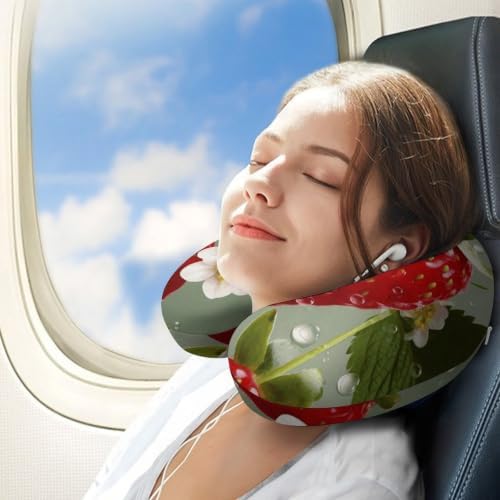 Neck Pillow, Soft Comfortable U Shape Memory Foam Travel Pillow - Image 3