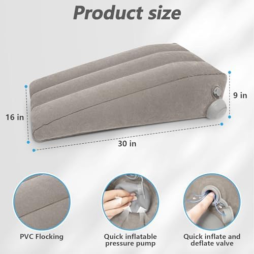 Inflatable Leg Elevation Pillow for After Surgery Swelling Single Leg - Image 3