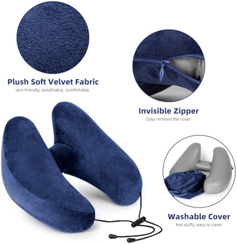 Inflatable Travel Pillow, Inflatable Neck Pillow for Traveling on Plane - Image 5