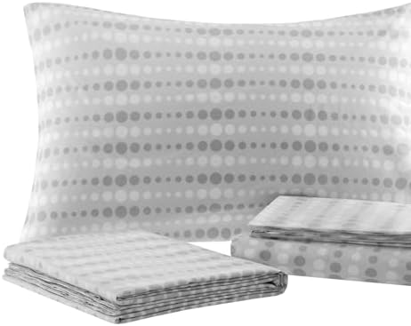 Madison Park Essentials King Comforter Set, Geometric Bed in a Bag Grey 9PC - Image 5