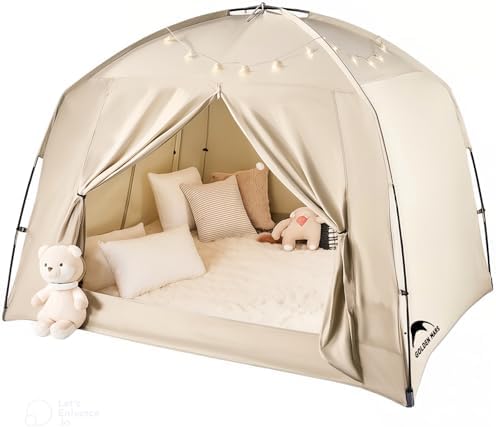 Twin Bed Tent for Kids and Adults, Indoor Blackout Sleeping Play Tents by Unknown