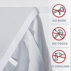 RYB HOME 2 Panels Blackout French Door Curtains for Front Back Glass Door - Image 3