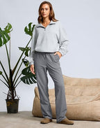 SANTINY 31"/33"/35" Women's Tall Cotton Sweatspants Lounge - Image 3