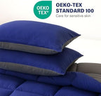 Decroom Lightweight 3 Pieces Comforter Set Queen Quilted Duvet Insert - Image 6