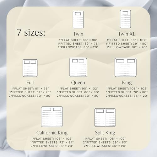 Queen Size Sheet Set, Cooling & Soft Deep Pocket Bed Sheets, 4PC - Image 4