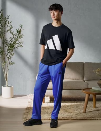 adidas Mens Dayready Open Hem Tracksuit Bottoms Casual - Black - Image 3