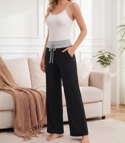 WiWi Bamboo Viscose Pajama Pants for Women Plus Size Cooling Bottoms S-4X - Image 3