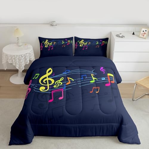 Feelyou Rock Music Comforter Set Kids Colorful Butterfly Print Comforter by Feelyou