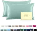 Suatien Mulberry Silk Pillow Cases 2 Pack Queen Size, Sage by Suatien