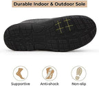 HomeTop Men's Moccasin Slippers Memory Foam Warm Fleece Indoor Outdoor - Image 4
