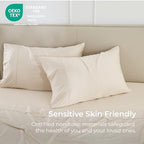 GOKOTTA Pillow Cases Queen Size Set of 2, Cooling Pillowcases for Hot Sleepers, 100% Rayon Derived from Bamboo Envelope Soft Pillowcases (Lightbeige) - Image 5