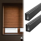 Blackout Light Blocking Strips 2-Pack, U-Channel Aluminium for RV, Hospital, Cinema & Hotel Windows, Customizable Edge Tracks (170cm/66.9inch) by Unknown