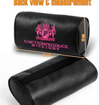 W-POWER 4PCS Junction Produce JDM Car Neck Pillow Headrest + JP VIP Embroidery Car Seat Belt Cover Set (Pink) - Image 3