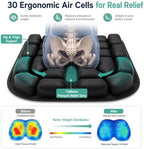 Inflatable Seat Cushion for Long Flights, Airplane Seat Cushion with 30 Air Cells, Portable Travel Cushion for Car Office Wheelchair – Press-to-Inflate, Ergonomic Support, Supports 440 lbs - Image 3