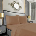 Mocassi Cali King Sheet Set - Luxury Hotel 1800 Premier Bedding Sheets & Pillowcases - Ultra Soft Breathable & Cooling Bed Sheets - Deep Pocket - Wrinkle Resistant - 4 Piece - Cali King, Taupe by MocassiLuxuryBedding