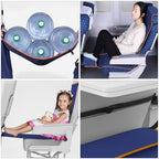 Portable Airplane Footrest Hammock Polyester Foldable Support for Travel - Image 3