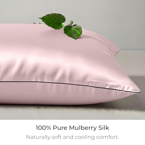 Mellanni Pure Silk Pillowcase Standard Size - Perfect for Hair and Skin - Image 2