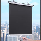 Blackout Roller Blinds Suction Cup Thermal Insulated Shades for Home & Office 100% Light Blocking Retractable Shade No Drill Easy Installation(28X68IN) by Unknown
