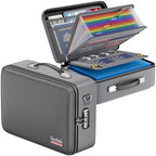DocSafe Fireproof Document Box Hard Case with Lock ＆ Accordion File Folder by DocSafe